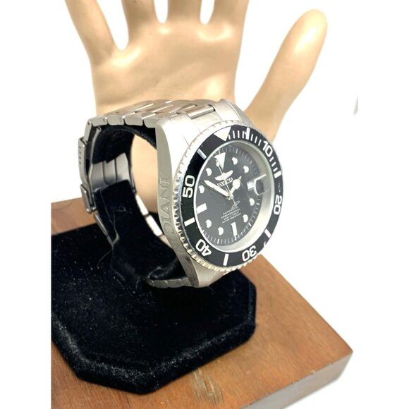 Invicta Men's Watch 0420 Pro Diver Automatic Titanium Black Dial Date 45mm USED - Picture 15 of 15